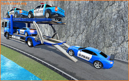 US Police Car Transport: Transporter Truck Games screenshot