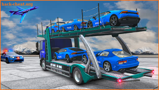 US Police Car Transporter Truck : Plane Transport screenshot