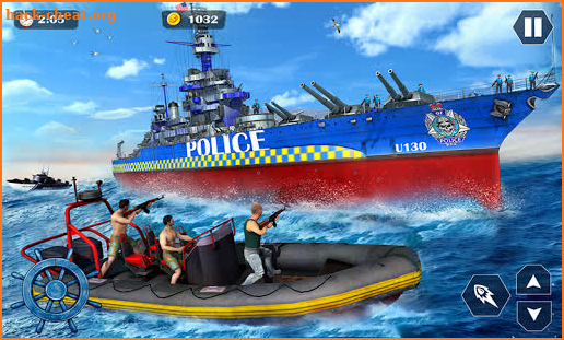 US Police Cop Chase : US Navy Ship Games screenshot