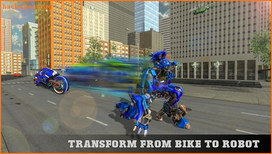 US Police Cop Moto Robot Transform Gangster Chase screenshot