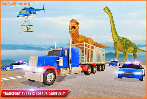 US Police Dino Transport Truck: Zoo Transporter screenshot