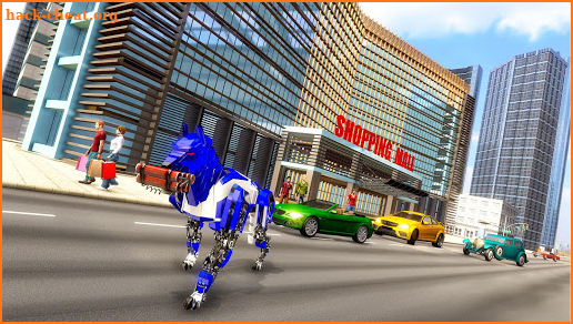 US Police Dog Robot Transform Bike Robot Games screenshot