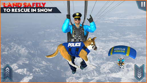 US Police Dog Snow Rescue Game screenshot