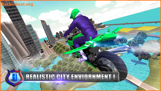 US Police Flying Bike Robot Simulator screenshot