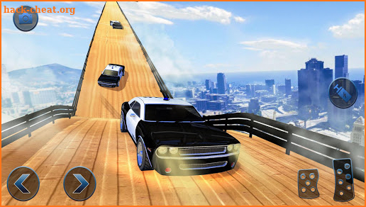 US Police Flying Car Mega Ramp Stunt Racing Games screenshot