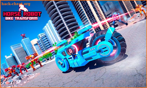 US Police Flying Horse Robot Bike Transform Game screenshot