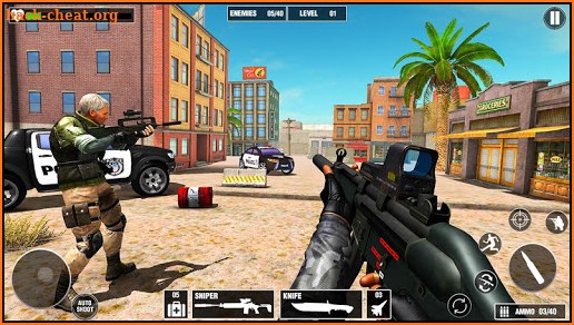 US Police Guns Fire: Free shooting games 2021 screenshot