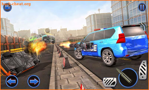 US Police Hummer Car Quad Bike Police Chase Game screenshot