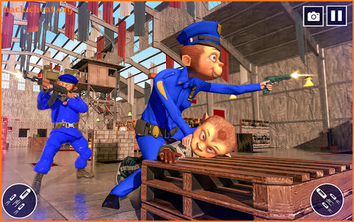 US Police Monkey Rope Hero:Free Shooting Games screenshot