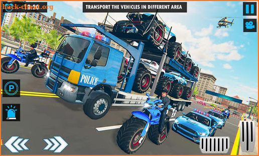 US Police Monster Truck Transport Ship Simulator screenshot