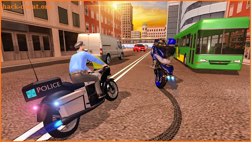 US Police Motor Bike Chase: City Gangster Fight screenshot