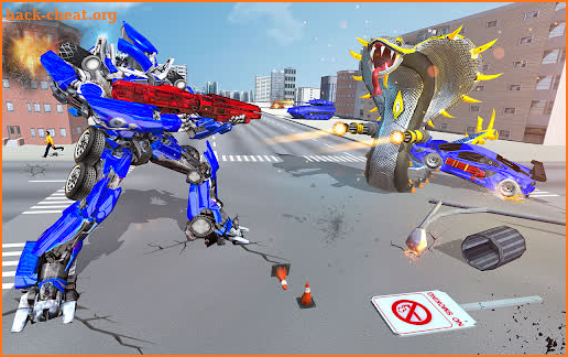 US Police Multi Robot Jet Drone Transform War Game screenshot