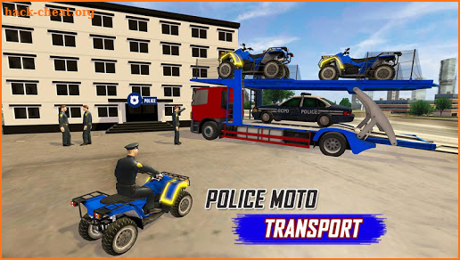 US Police Plane Transporter: ATV Quad Bikes 2018 screenshot