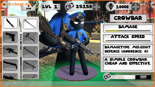 US Police Stickman Vegas Rope Hero City Gangster 2 screenshot