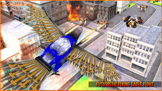 US Police Transforming Robot Eagle Flying War screenshot