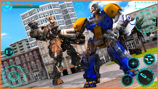 US Police Transforming Robot Eagle Flying War screenshot