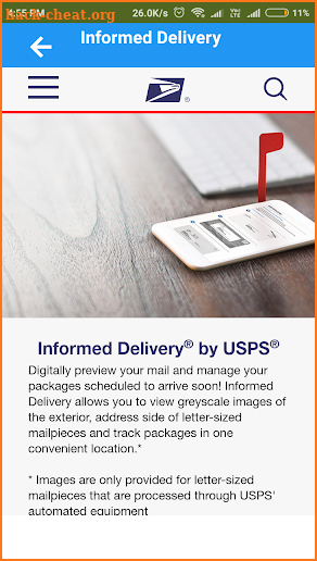 US Postal Service screenshot