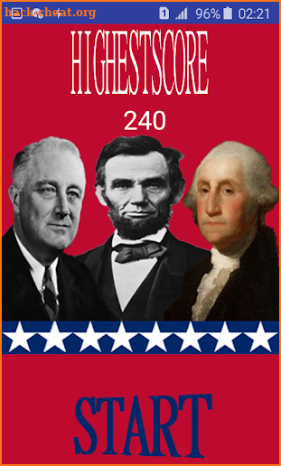 US presidents quiz screenshot