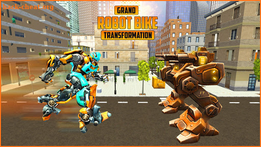 US Robot Bike Transform Shooting Game screenshot