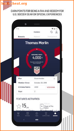 U.S. Soccer screenshot