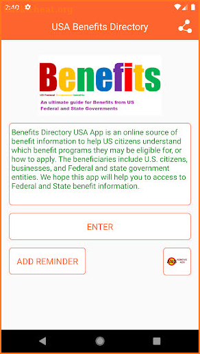 USA Benefits Guide- Federal & State Benefits Guide screenshot