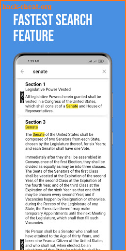 USA Constitution screenshot