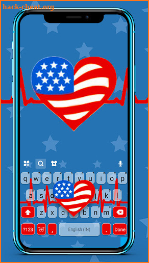 USA Heartbeat Keyboard Background screenshot