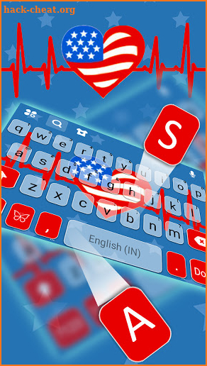 USA Heartbeat Keyboard Background screenshot