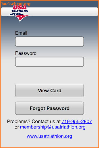 USA Triathlon Card screenshot