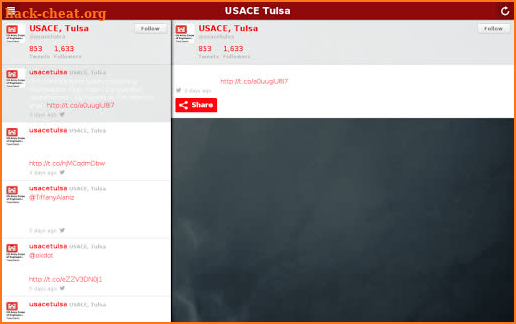 USACE Tulsa screenshot