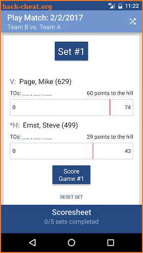 USAPL Scoring App screenshot