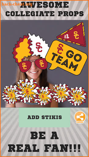 USC Trojans Selfie Stickers screenshot