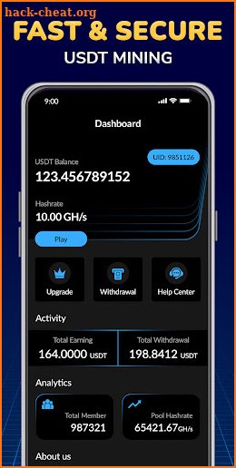 USDT Mining, Crypto USDT Miner screenshot