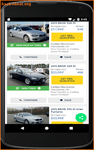 used cars for sale near me screenshot