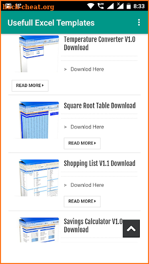 Useful Excel Templates screenshot