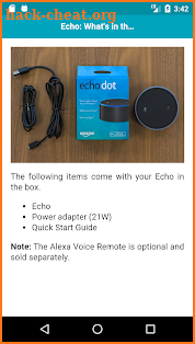 User Guide for Amazon Echo Dot screenshot