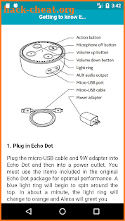 User Guide for Amazon Echo Dot screenshot