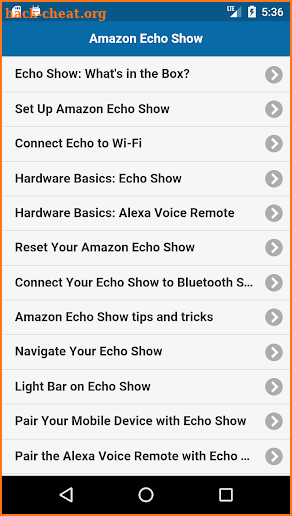 User Guide for Echo Show screenshot