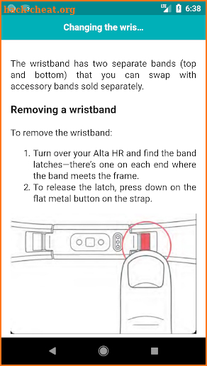 User Guide for Fitbit Alta HR screenshot