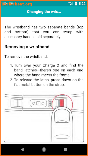 User Guide of Fitbit Charge 2 screenshot