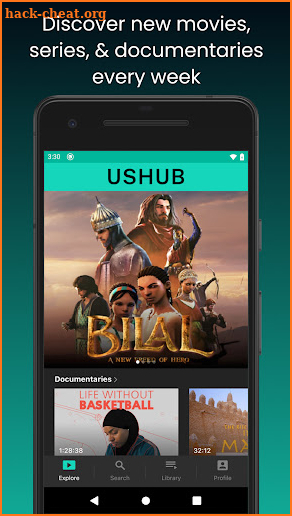 USHUB TV screenshot