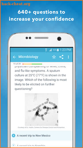 USMLE Step 1 Practice Q&A screenshot