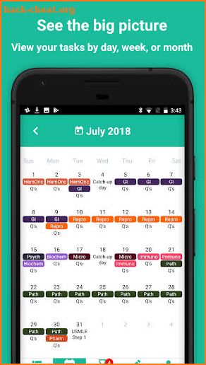 USMLE Study Schedule Planner: Cram Fighter screenshot