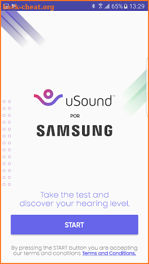 uSound for Samsung - Hearing test screenshot