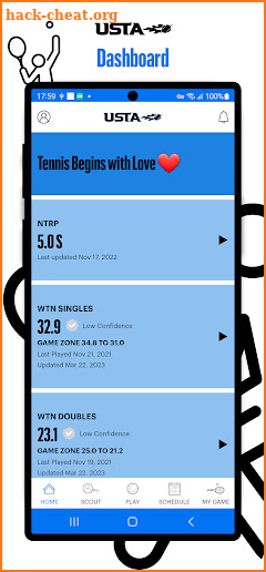 USTA Tennis screenshot