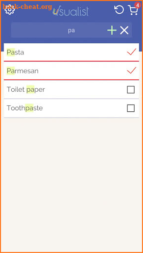 Usualist - Pantry checklist magic screenshot
