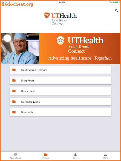 UT Health East Texas screenshot