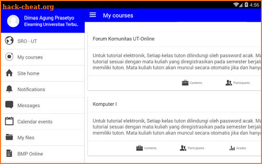 UT Online Mobile Learning V 3.6.0 screenshot