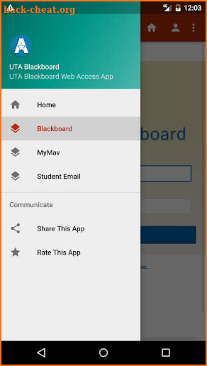 UTA Blackboard + MyMav & Email screenshot