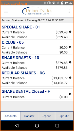 UTFCU Mobile screenshot